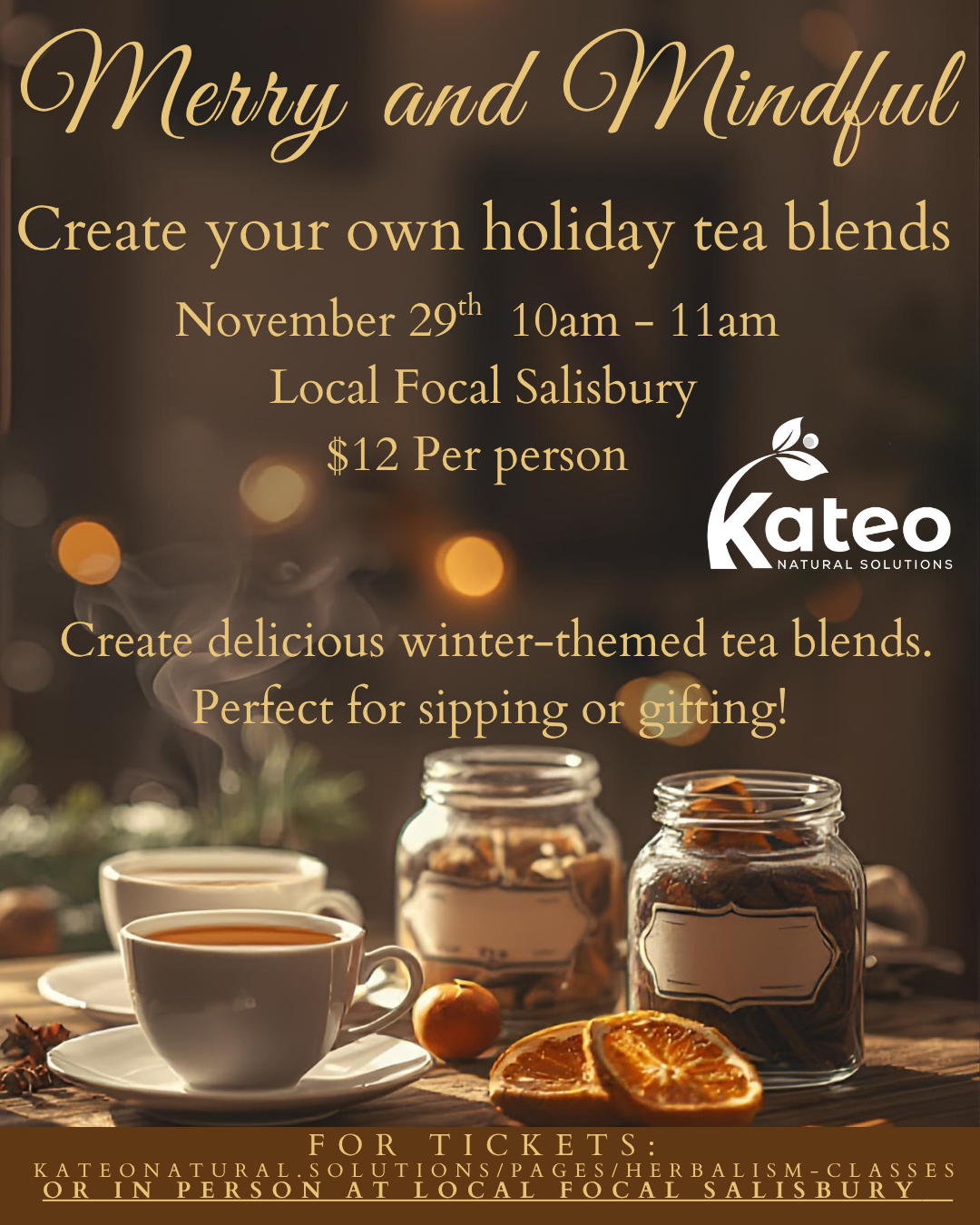Merry and Mindful Tea Class