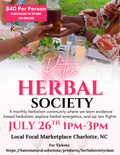 KATEO Herbal Society Class July 26th